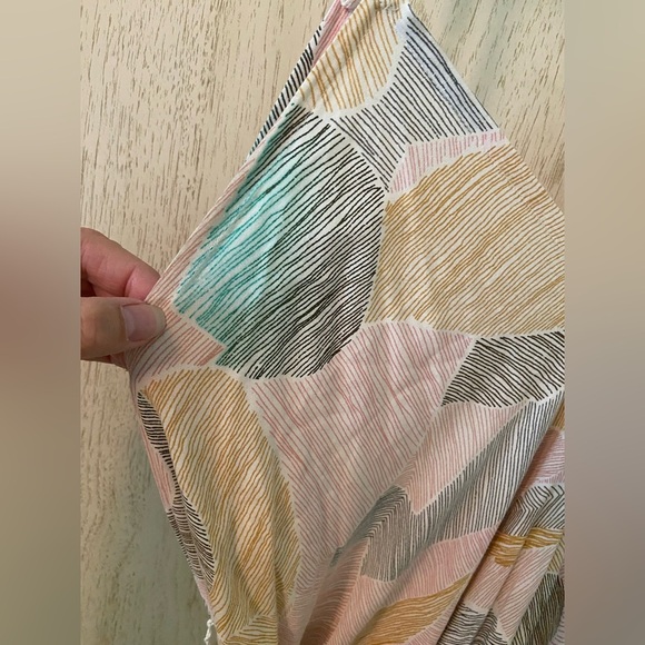 World Market Wide Leg Harem Jumpsuit with tie belt Sz Small Oversized READ - Picture 3 of 15